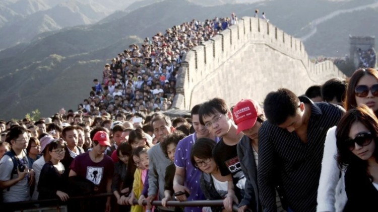 Hubo 308 millones de viajes turísticos en una semana en China