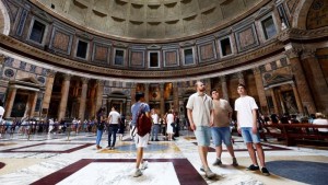 Los turistas ahora deben pagar entrada para visitar el Pante&oacute;n de Roma