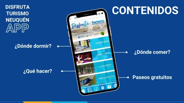 Neuquén lanzó su app turística Disfrutá
